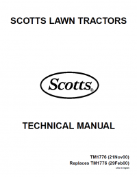 repair manual John Deere S1642 S1742 S2046 S2546 Limited Edition Scotts Lawn Tractor TM1776 Technical Manual PDF