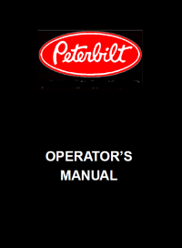 repair manual Peterbilt Model 362 Operator’s Manual PDF