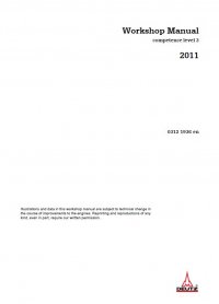 repair manual Deutz Engines 2011 Workshop Manual Competence Level 3 PDF