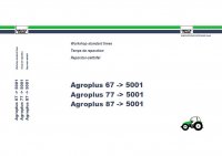 repair manual Deutz Agroplus 67 -> 5001 & 77 -> 5001 & 87-> 5001 Workshop Standard Times PDF Manual