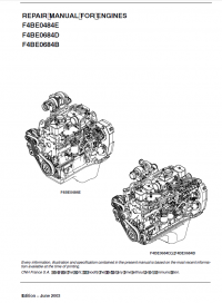 repair manual Iveco NEF Engines F4BE0454E-F4BE0484D-F4BE0484E-F4BE0684B Repair Manual for CNH U.K.