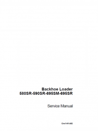 repair manual Case Backhoe Loader 580SR-590SR-695SM-695SR Service Manual PDF