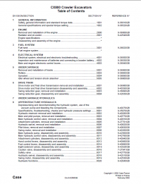 repair manual Case CX800 Crawler Excavators Repair Manual PDF