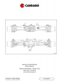 repair manual Deutz Carraro Front Axle for Agrotron 150-150.7-165.7 Repair Manual PDF
