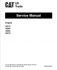 repair manual caterpillar GP40, GPL40; DP40, DPL40, DP45, DP50 Lifts Trucks Service Manuals PDF