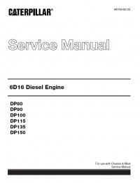 repair manual caterpillar 6D16 Diesel Engine Forklifts Service Manual PDF