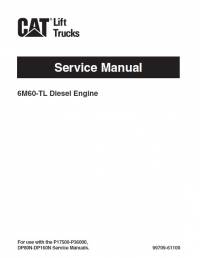 repair manual Cat Lift Trucks 6M60 Diesel Engine Service Manual PDF