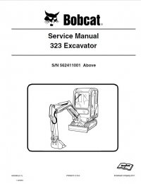 repair manual Bobcat 323 Excavator Service Manual PDF