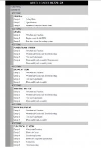 repair manual Hyundai Wheel Loader HL770-7A Service Manual PDF