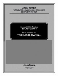 repair manual John Deere 4210 4310 4410 Compact Utility Tractor TM1985 Technical Manual PDF