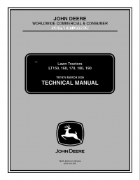 repair manual John Deere LT150 LT160 LT170 LT180 Lawn Tractors TM1975 Technical Manual PDF