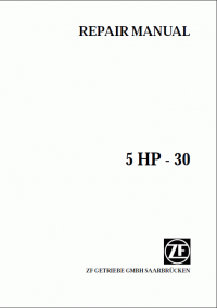 repair manual ZF 5HP30 Repair Manual PDF