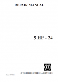 repair manual ZF 5HP24, ZF 5HP24A Repair Manual