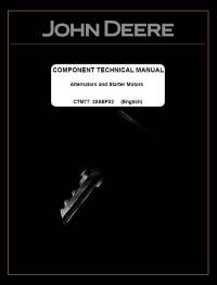 repair manual John Deere Alternators and Starter Motors CTM77 Component Technical Manual PDF