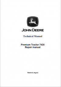 repair manual John Deere Premium Tractor 7430 Repair manual TM400319