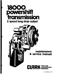 repair manual John Deere Clark Powershift 18000 3-Speed Transmission Service Manual SM HR 183LD