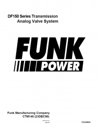 repair manual John Deere Funk DF-150 Transmission Service Manual CTM148