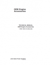 repair manual John Deere OEM Engine Accessories CTM67 Component Technical Manual PDF