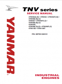 repair manual Yanmar Industrial Engines TNV Series John Deere Service Manual PDF