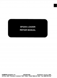 repair manual Cameco SP2254 Loader Repair Manual PDF