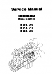 repair manual Liebherr D 904-906-914-916-924-926 Diesel Engines Service Manual PDF