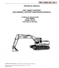 repair manual John Deere 330 LCR Hydraulic Excavator Technical Manual TM 5-3805-281-24-1