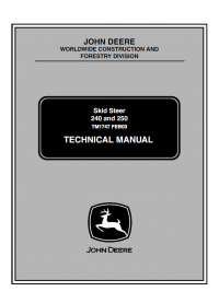 repair manual John Deere 240 and 250 Skid Steer Loaders Technical Manual TM1747