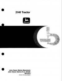 repair manual John Deere 2140 Tractor Technical Manual TM4373 PDF