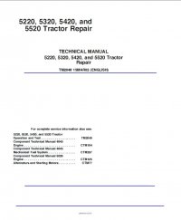 repair manual John Deere 5220 5320 5420 5520 Tractor Repair TM2048 Technical Manual PDF