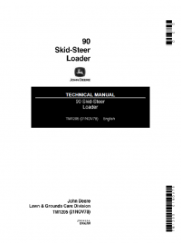 repair manual John Deere 90 Skid Steer Loader Technical Manual TM1205