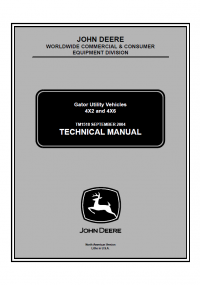 repair manual John Deere Gator Utility Vehicles 4x2 and 4x6 TM1518 Technical Manual