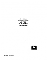 repair manual John Deere JD760 Elevating Scraper Service Manual SM2076 PDF
