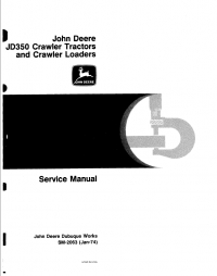 repair manual John Deere JD350 Crawler Tractors & Loaders Service Manual SM2063 PDF