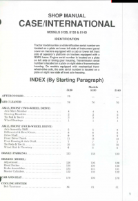 repair manual Case IH 5120 5130 5140 Tractors Shop Manual PDF