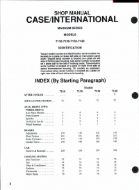 repair manual Case IH 7110 7120 7130 7140 Tractor Shop Manual PDF