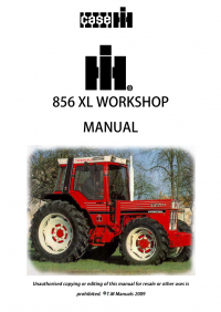repair manual Case IH 856 XL Tractors Workshop Manual PDF