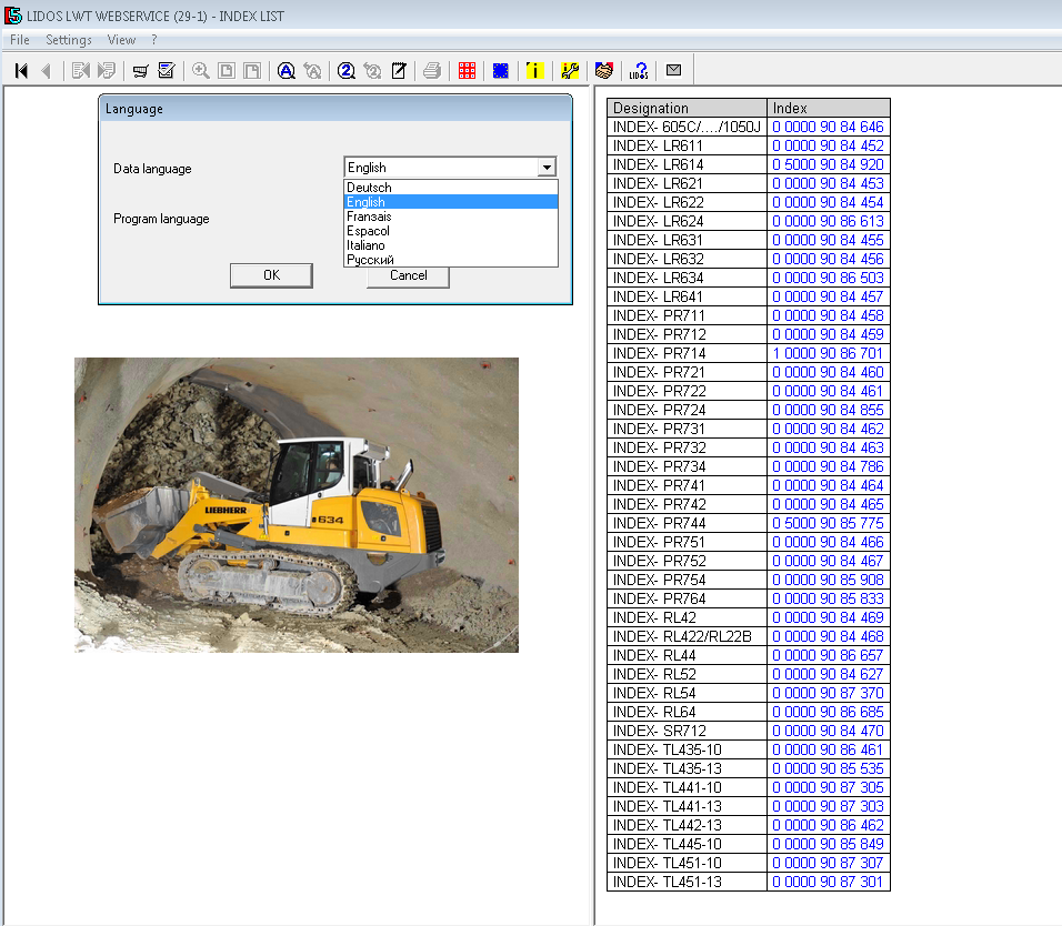 repair manual Liebherr Lidos LWT Online 2018