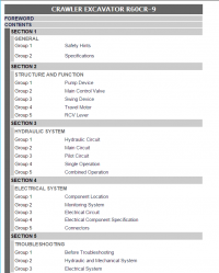 repair manual Hyundai Crawler Excavator R60CR-9 Service Manual PDF