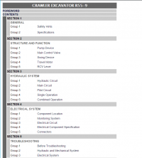 repair manual Hyundai Crawler Excavator R55-9 Service Manual PDF