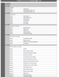 repair manual Hyundai Crawler Excavators R160LC-9S, R180LC-9S Service Manual PDF