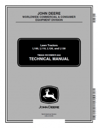repair manual John Deere L100 L110 L120 L130 Lawn Tractors Repair Manual PDF TM2026