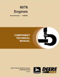 repair manual John Deere 6076 Diesel Engine Component Technical Manual CTM6