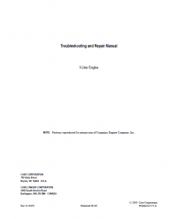 repair manual Case 9 Liter Engine Troubleshooting and Repair Manual PDF