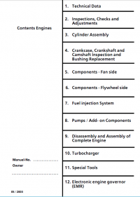 repair manual Liebherr D 904, 906, 914, 916, 924, 926 Engines Workshop Manual PDF