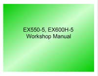 repair manual Hitachi EX550-5, EX600H-5 Excavators Workshop Manual W167E00 PDF