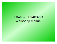 repair manual Hitachi EX400-3, EX400-3C Excavators Workshop Manual W111E00 PDF