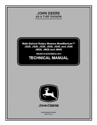 repair manual John Deere Walk-Behind Rotary Mowers MowMentum TM109519 Technical Manual PDF