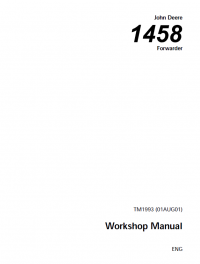 repair manual John Deere 1458 Forwarder TM1993 Workshop Manual PDF