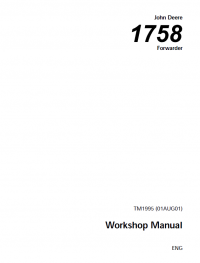 repair manual John Deere 1758 Forwarder TM1995 Workshop Manual PDF