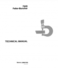 repair manual John Deere 793D Feller-Buncher TM1416 Technical Manual PDF